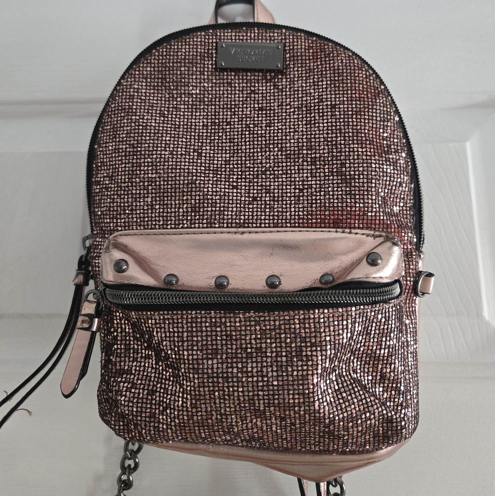 Victoria's Secret Sparkle Pink Mini Backpack
